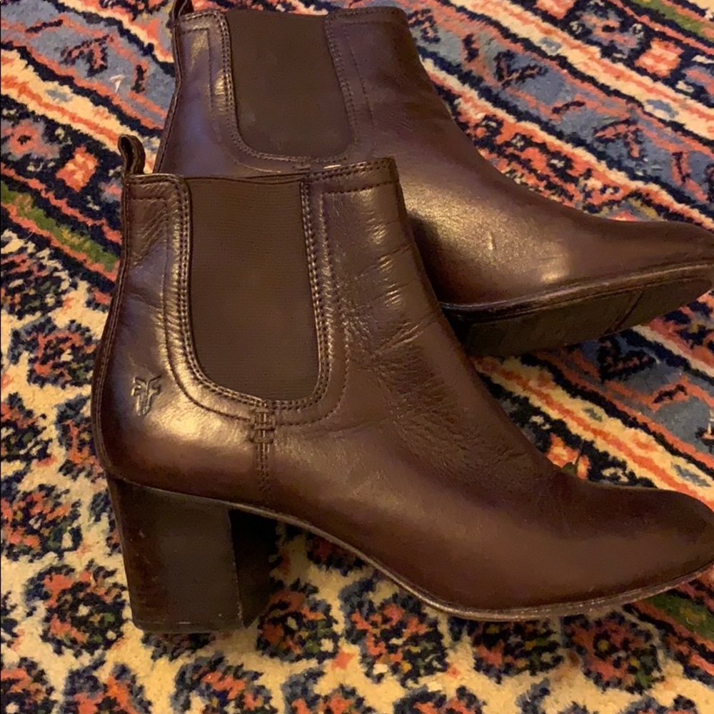 Frye brown booties